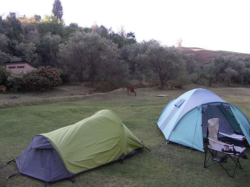 Mahai campsite in the royal natal national park, kwazulu-natal, south africa.