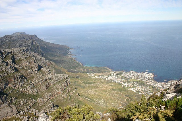 Best Zip Lines in South Africa — View from the Mother City Zip Line, Table Mountain, South Africa.
