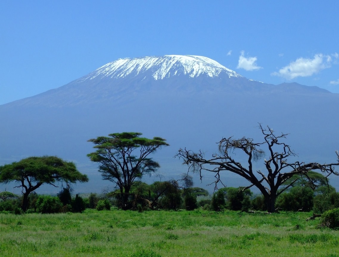 Climbing the kilimanjaro for charity — view of mount kilimanjaro, tanzania