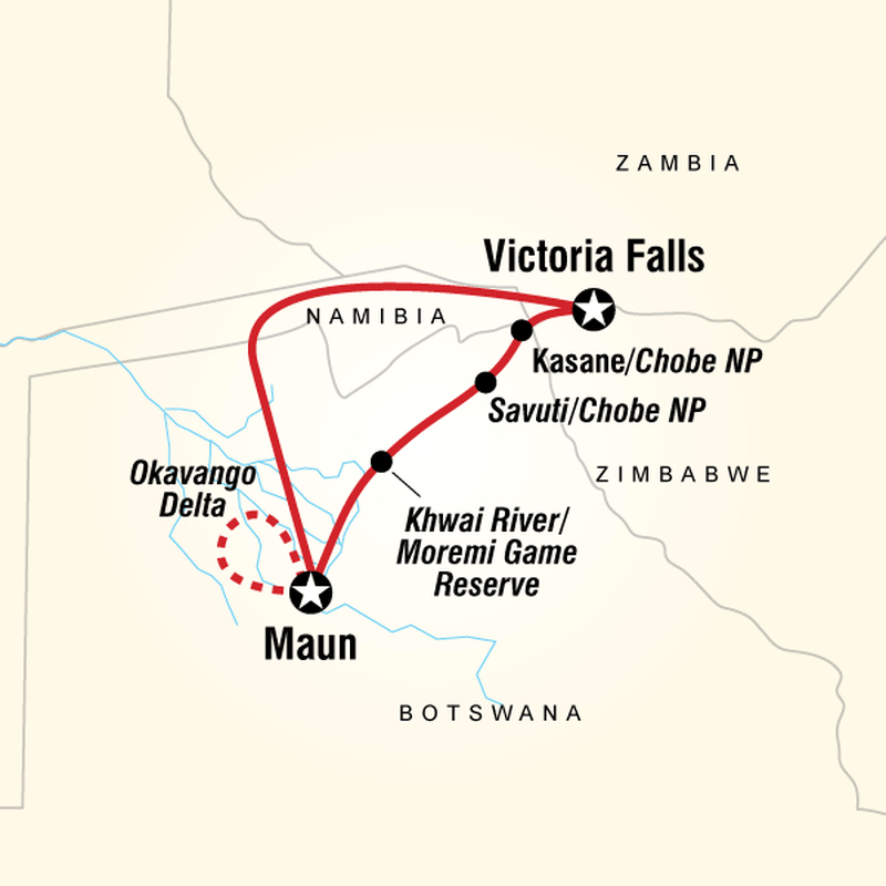 Botswana safari review — itinerary of the botswana safari from g adventures.