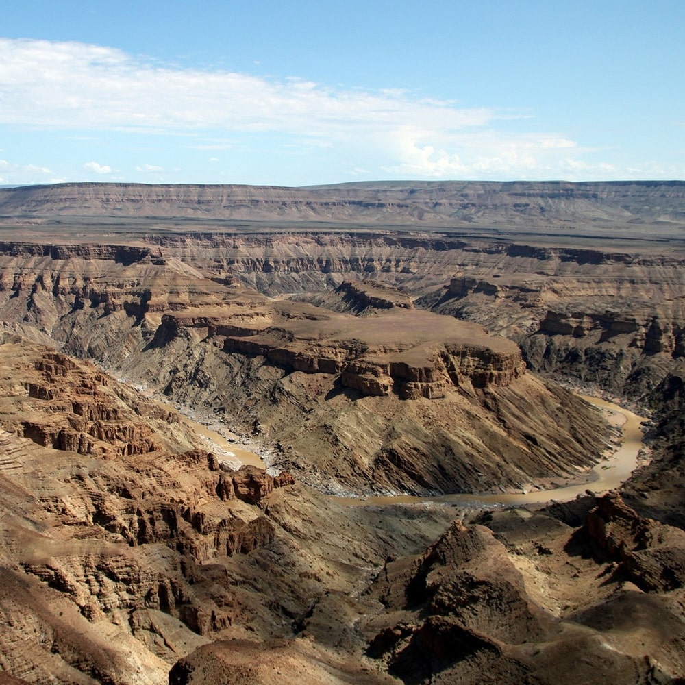 Awesome bucket list ideas — a view of fish river canyon landscape in namibia, africa.