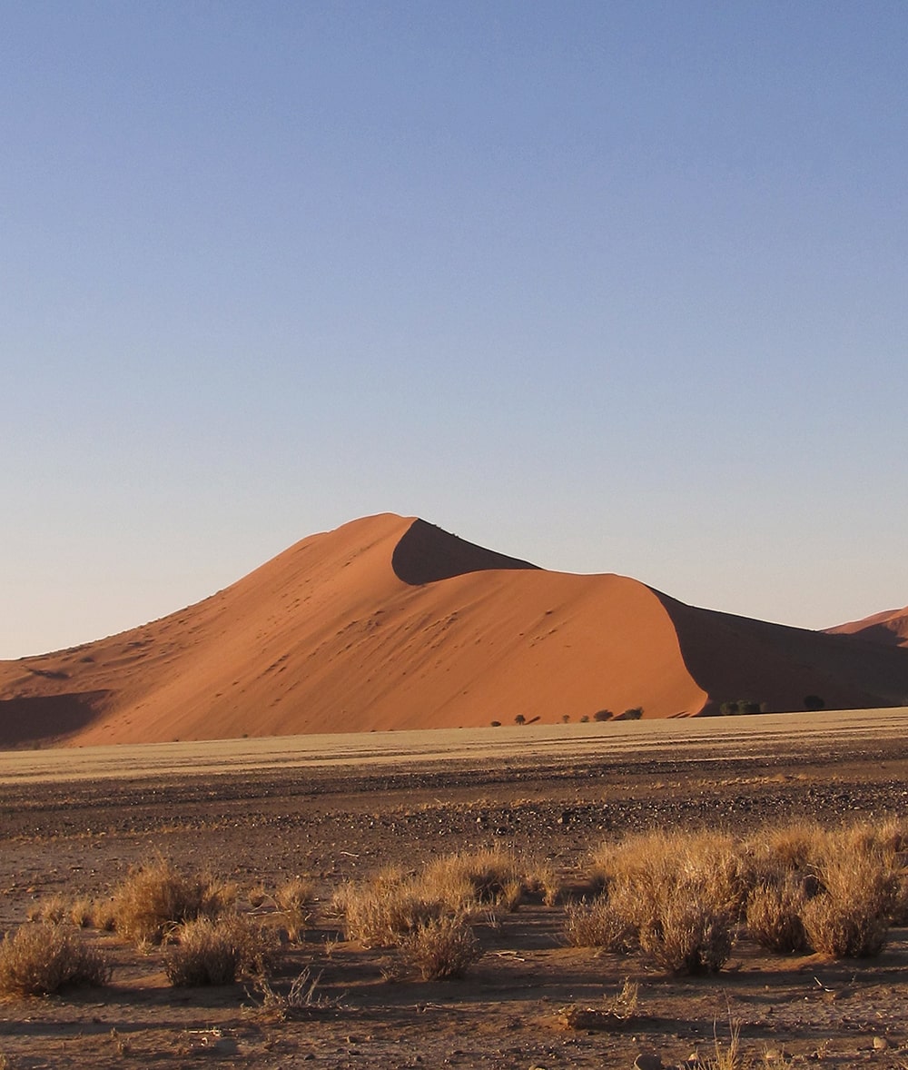 Awesome Bucket List Ideas — Sossusvlei Dunes in the Namib Desert, National Park of Namibia.
