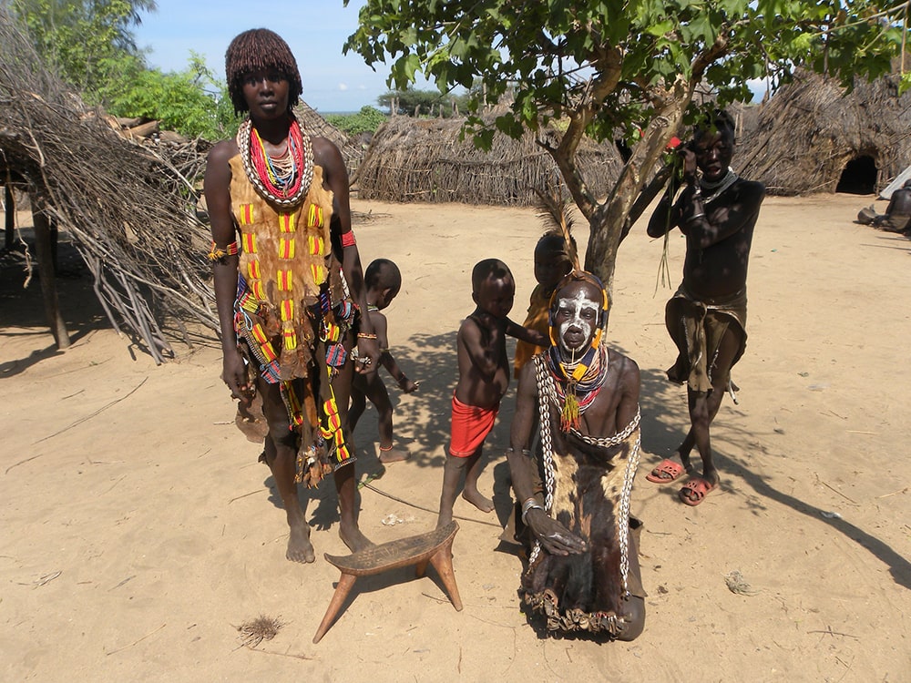 Children of the Omo Valley Tribe, Southern Ethiopia, Africa.