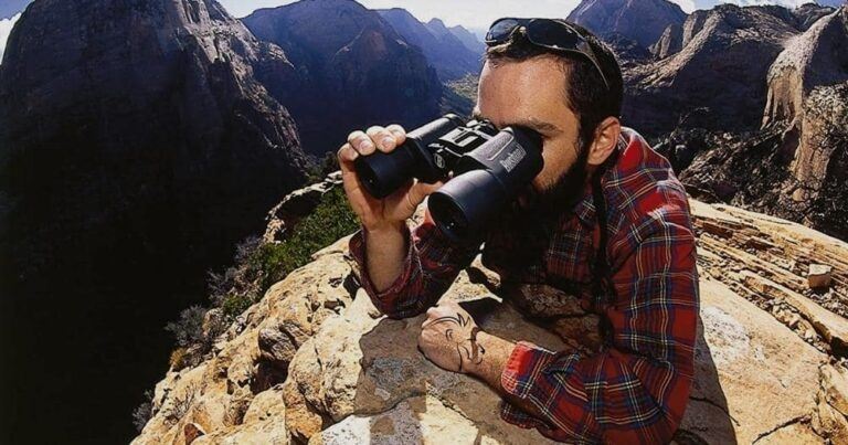 Safari Binoculars Review — A Man with Binoculars.